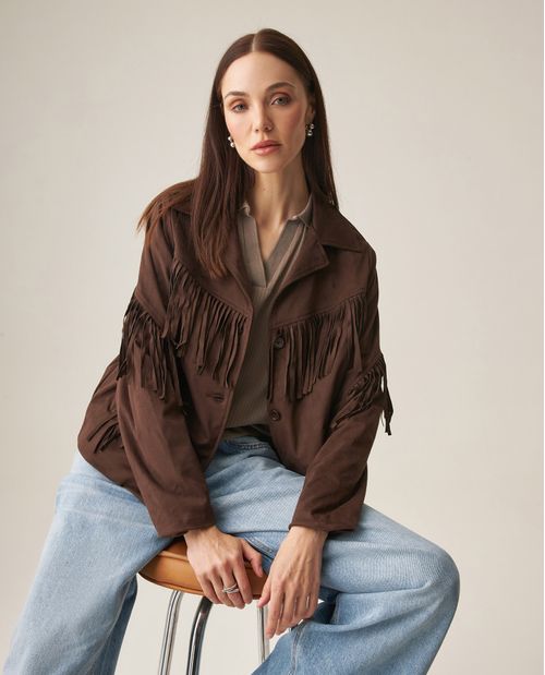 Chaqueta de Flecos para Mujer