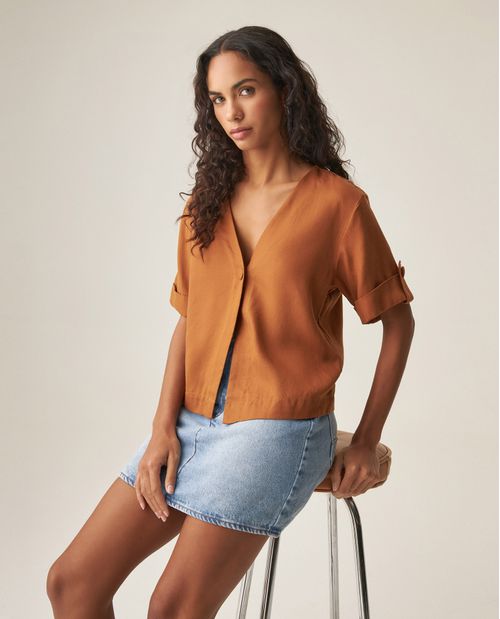 Camisa Manga Corta para Mujer