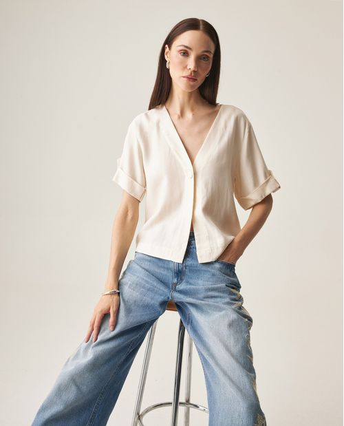 Camisa Manga Corta para Mujer