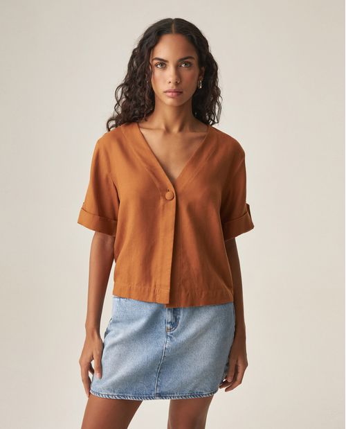 Camisa Manga Corta para Mujer