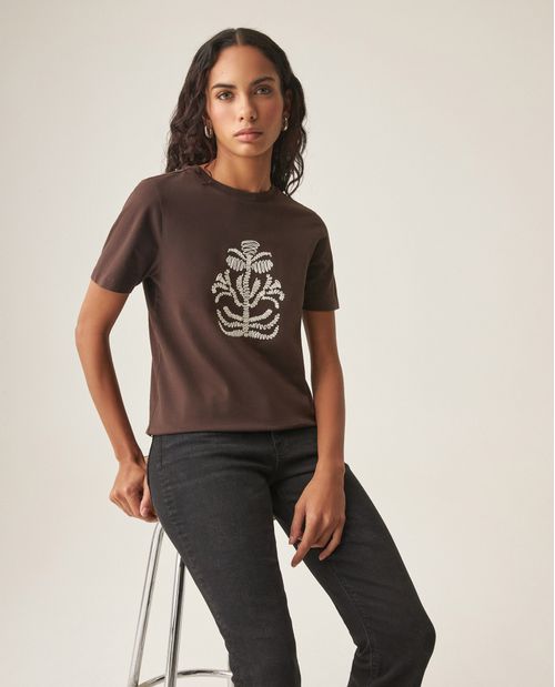 Camiseta de Algodón para Mujer