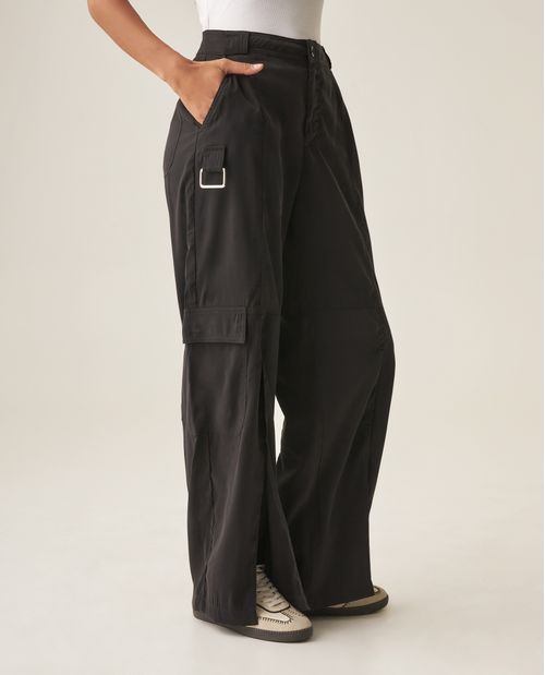 Pantalón Cargo Wide Leg para Mujer