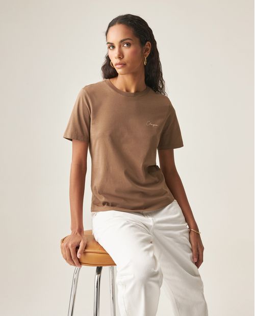 Camiseta Gráfica Slim para Mujer