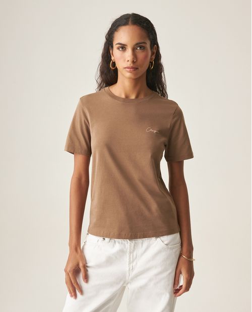Camiseta Gráfica Slim para Mujer