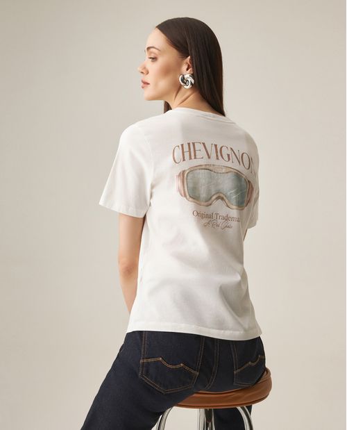 Camiseta Gráfica Slim para Mujer