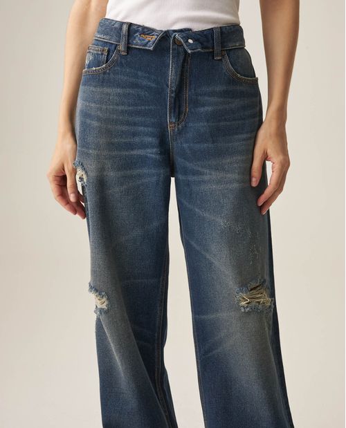 Jean Heritage Straight Fit para Mujer