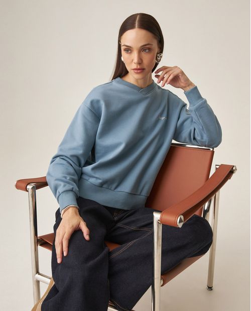 Buzo de Cuello en V para Mujer