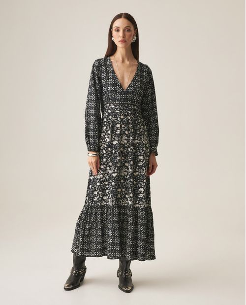 Vestido Largo Estampado para Mujer