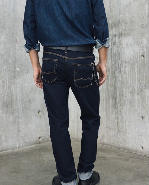 Jean Slim Fit Oscuro para Hombre - Colombiamoda
