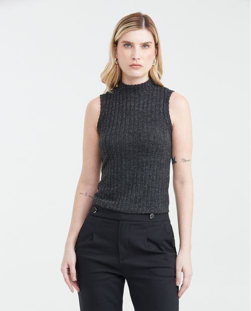 Top Acanalado para Mujer