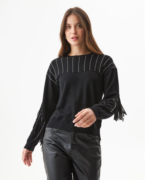 Suéter con Flecos para Mujer