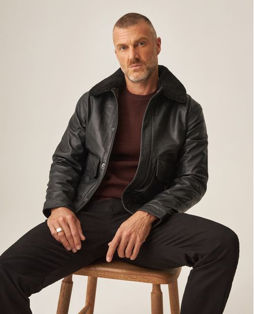 Chaqueta de Cuero para Hombre