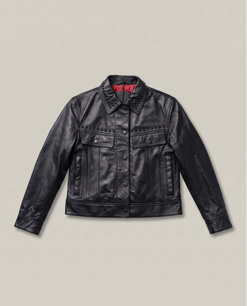 Chaqueta Trucker de Cuero para Mujer