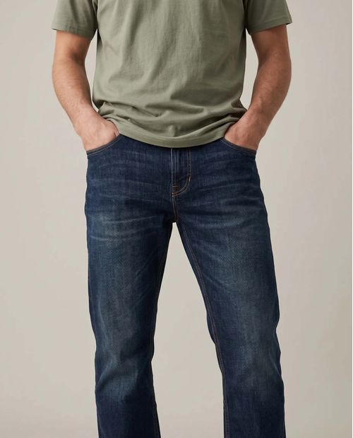 Jeans Fit Recto para Hombre