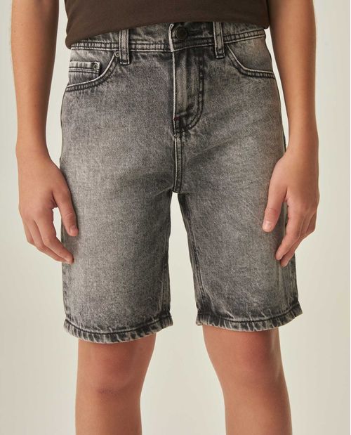 Short Denim Gris para Niño