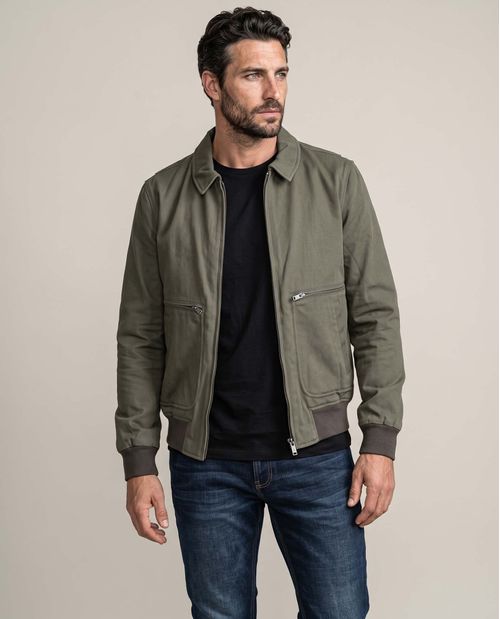 Chaqueta de Algodón y Lino para Hombre