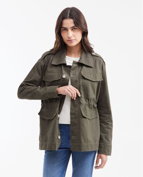 Chaqueta Parka de Algodón para Mujer