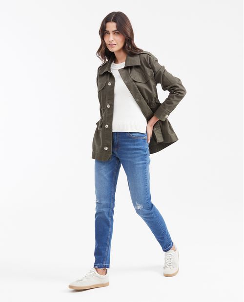 Chaqueta Parka de Algodón para Mujer