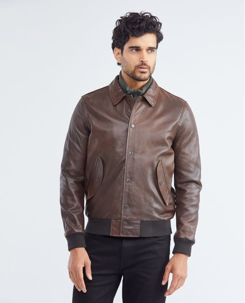 Chaqueta de Cuero para Hombre