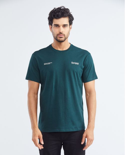 Camiseta de Algodón con Gráfico para Hombre
