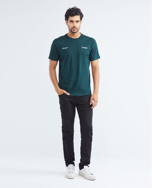 Camiseta de Algodón con Gráfico para Hombre