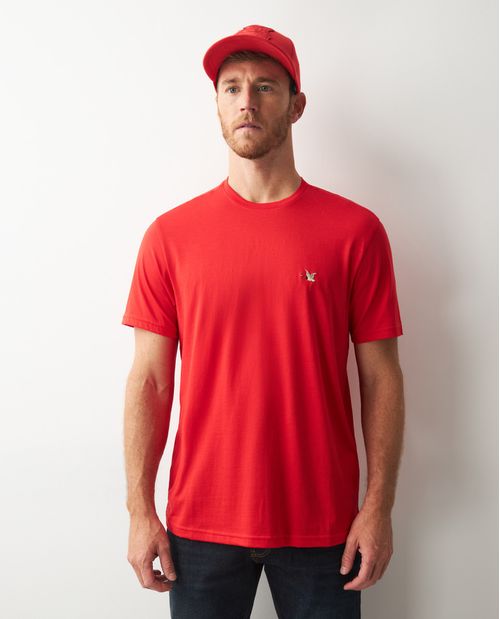 Camiseta de Hombre, Slim Fit Cuello Redondo - Algodón Pima